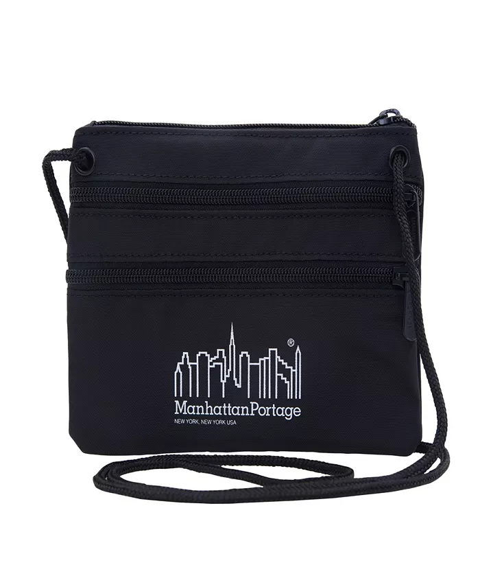 

Тройная молния нагрудная сумка-кошелек Manhattan Portage, черный