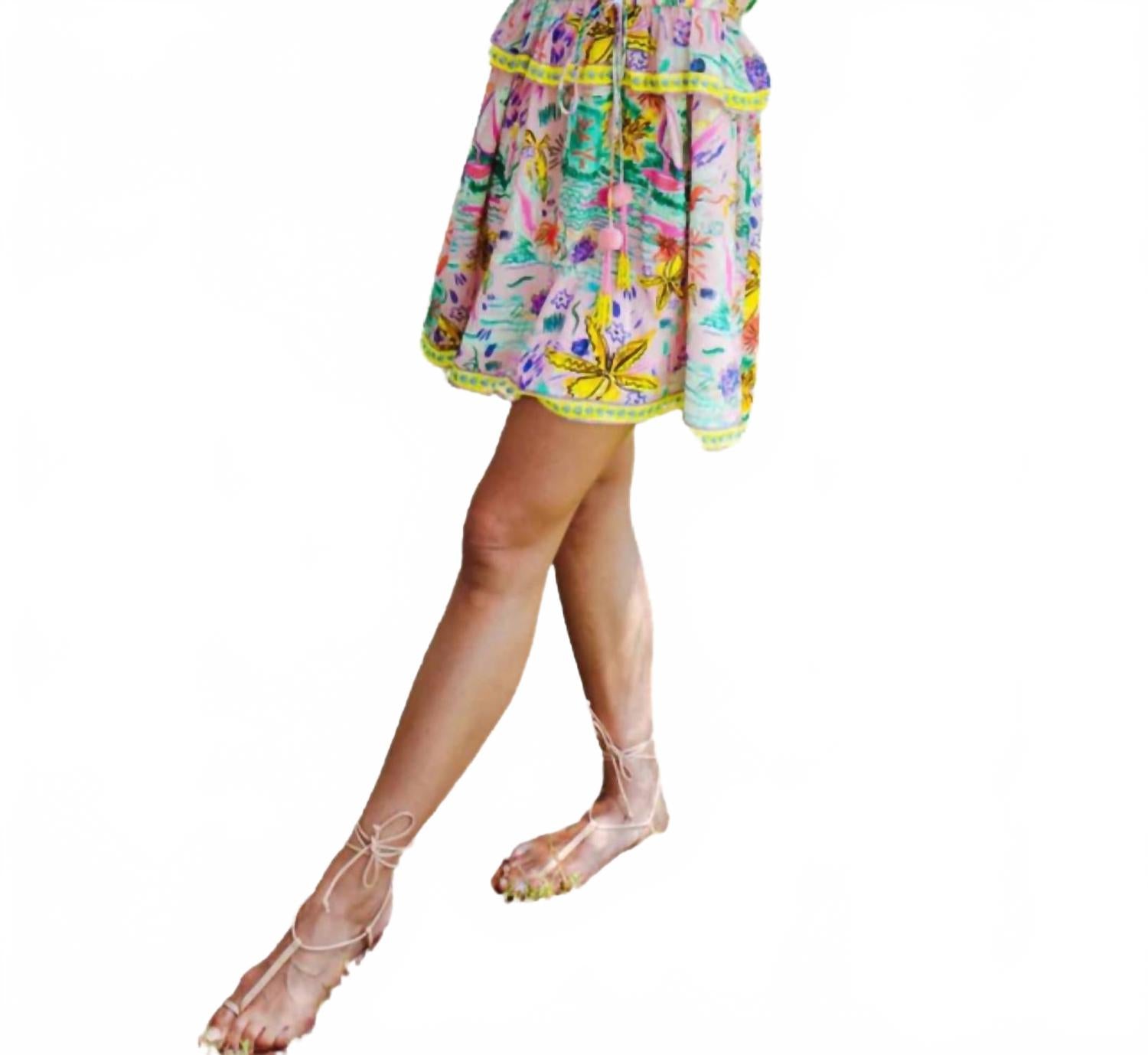 

Платье-мини Fleur в солнечном принте BELL, Sunshine Print