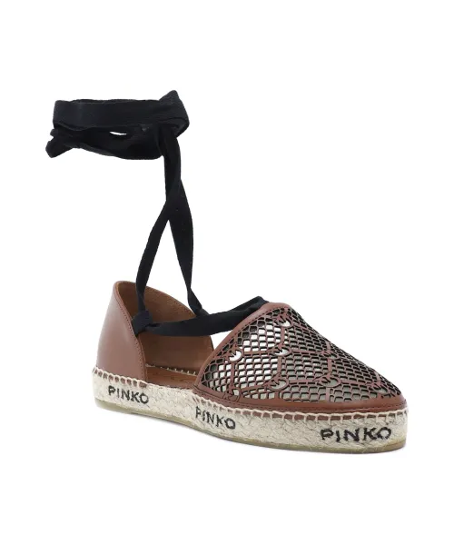 Кожаные эспадрильи Angelica Pinko, коричневый