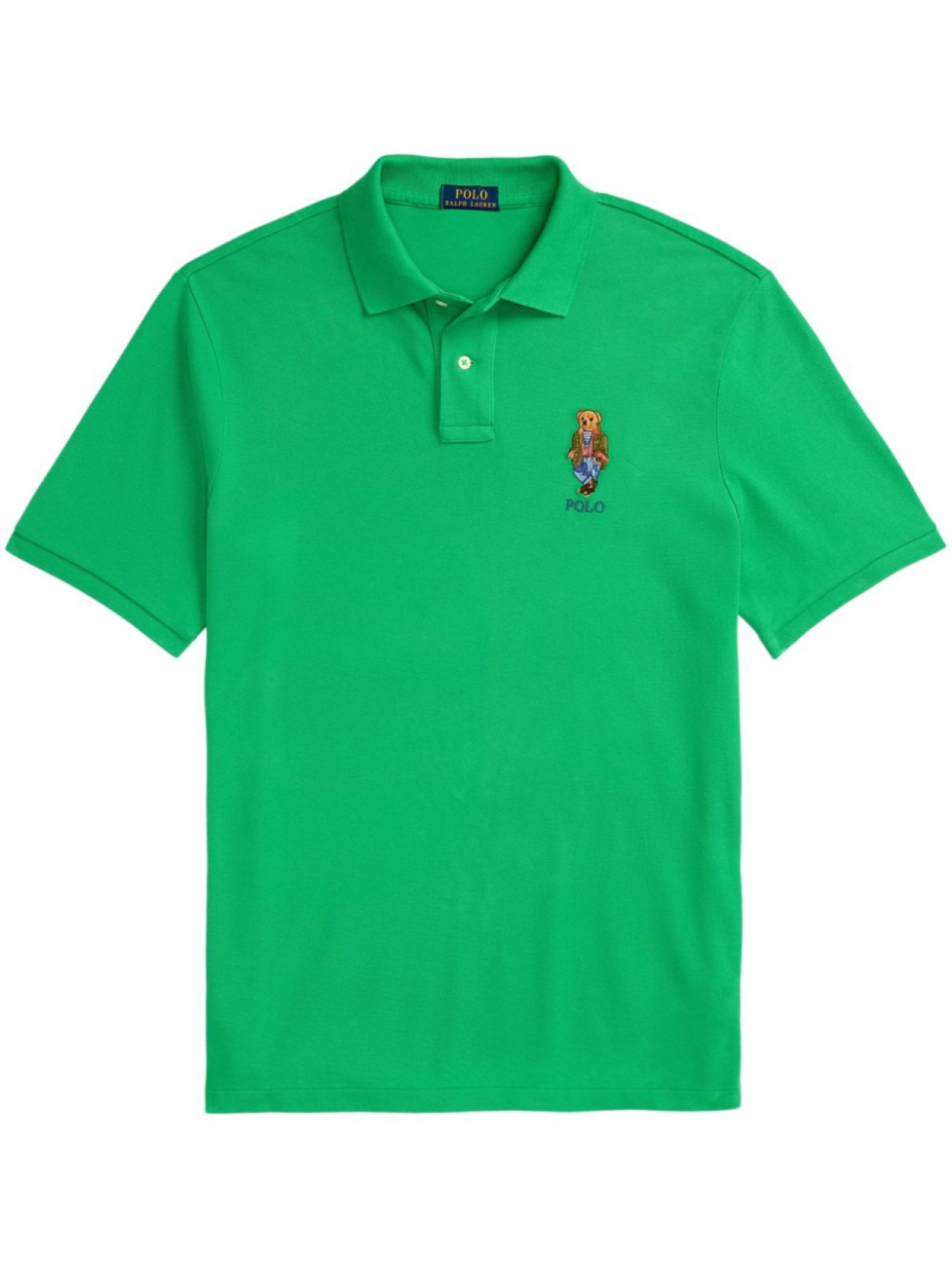

Polo Ralph Lauren рубашка поло с аппликацией Polo Bear, зеленый