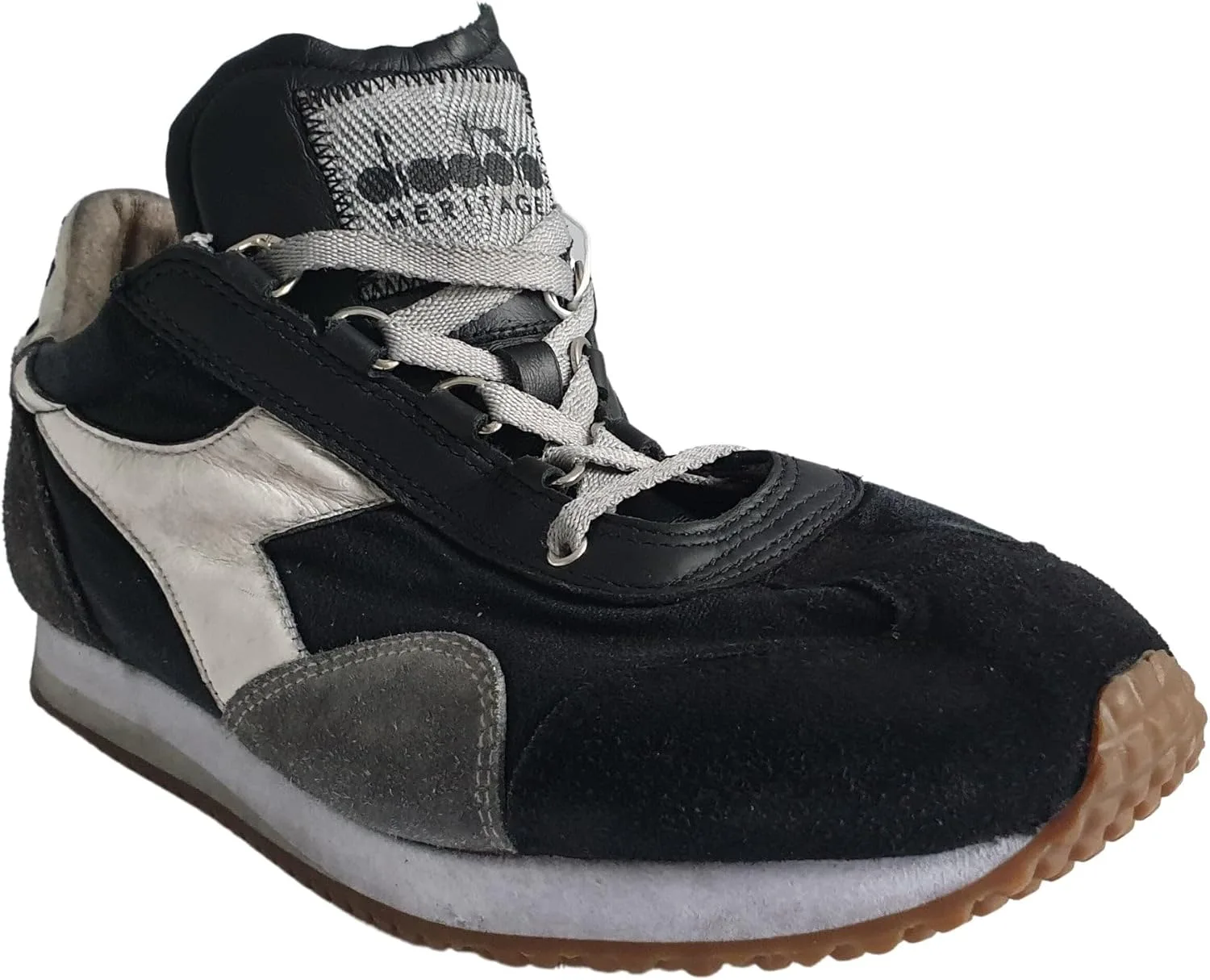 Кроссовки Diadora Equipe H Dirty Stone Wash Evo, 75039 Ледниковый Серый Diadora Heritage — фото 2