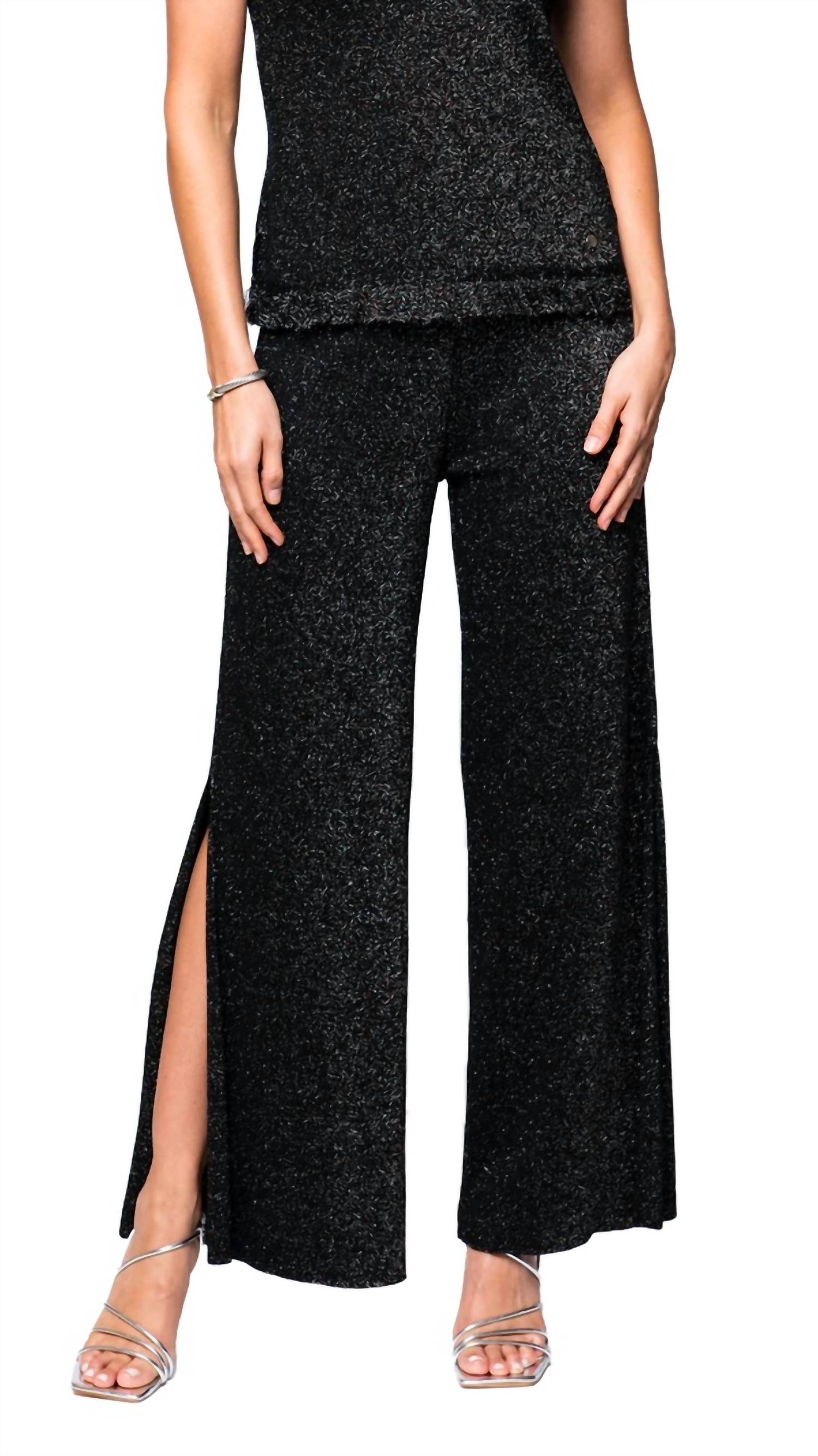 

Брюки Thalia с черным мерцающим эффектом BIANA