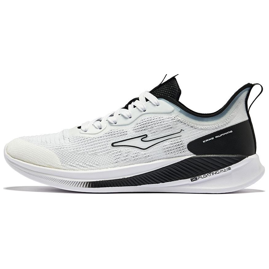 

Амортизирующие износостойкие низкие повседневные кроссовки для бега Erke мужские черно-белые, True White/Jet Black