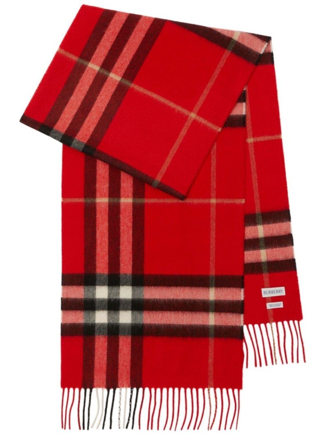 

Burberry кашемировый шарф в клетку, красный