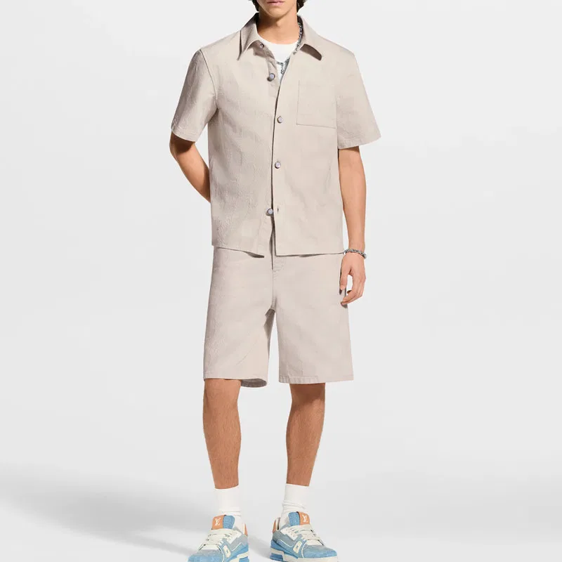 Джинсовые шорты Louis Vuitton Beige — фото 3