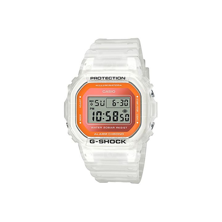 

G-SHOCK Часы Casio G SHOCK DW 5600LS 7, White Orange