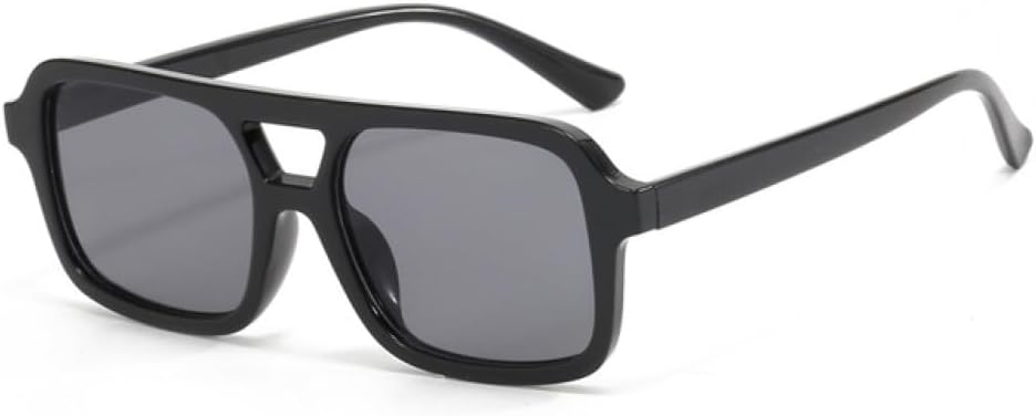 

Солнцезащитные очки LVTFCO с двойной оправой, персонализированные, в маленькой оправе, в стиле ретро, ​​модные, с защитой от УФ-излучения, для активного отдыха, женские, Black Grey