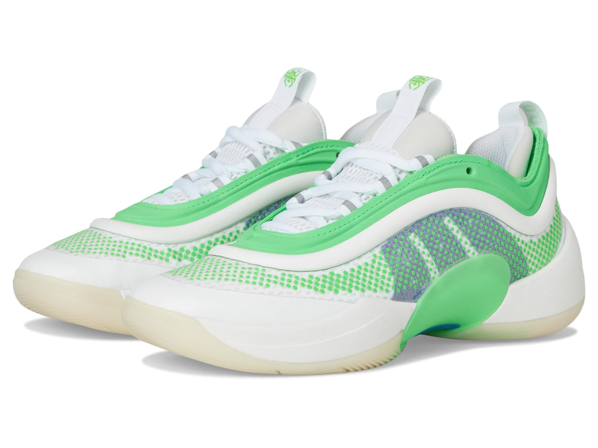

Кроссовки Adidas Kids D.O.N. Issue 6 Basketball Shoes, White/Screaming Green/Lucid Blue