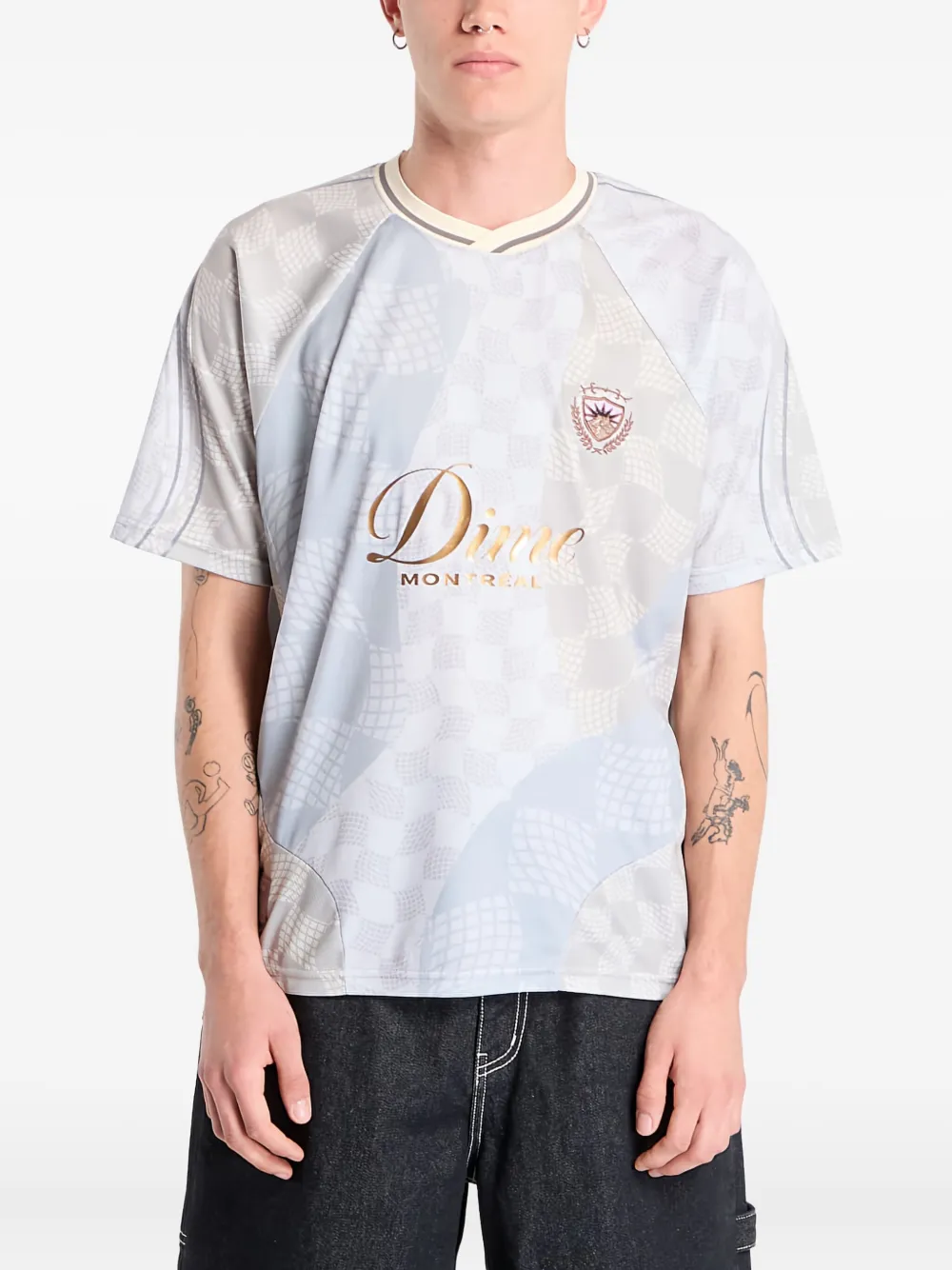 

Футболка в клетку Dime, нейтральный