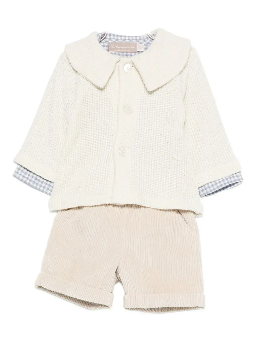 

Вельветовый комплект из шорт La Stupenderia, бежевый