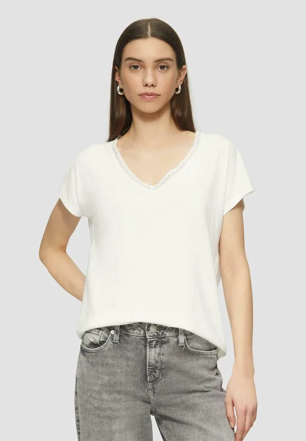 

Футболка с принтом van mix met randje Qs, Ecru, Бежевый, Футболка с принтом van mix met randje Qs, Ecru