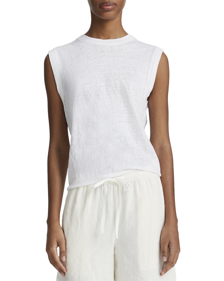 

Футболка Vince Muscle Linen, белый