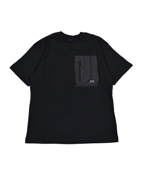 

Футболка с карманом, круглым вырезом TAION, черный