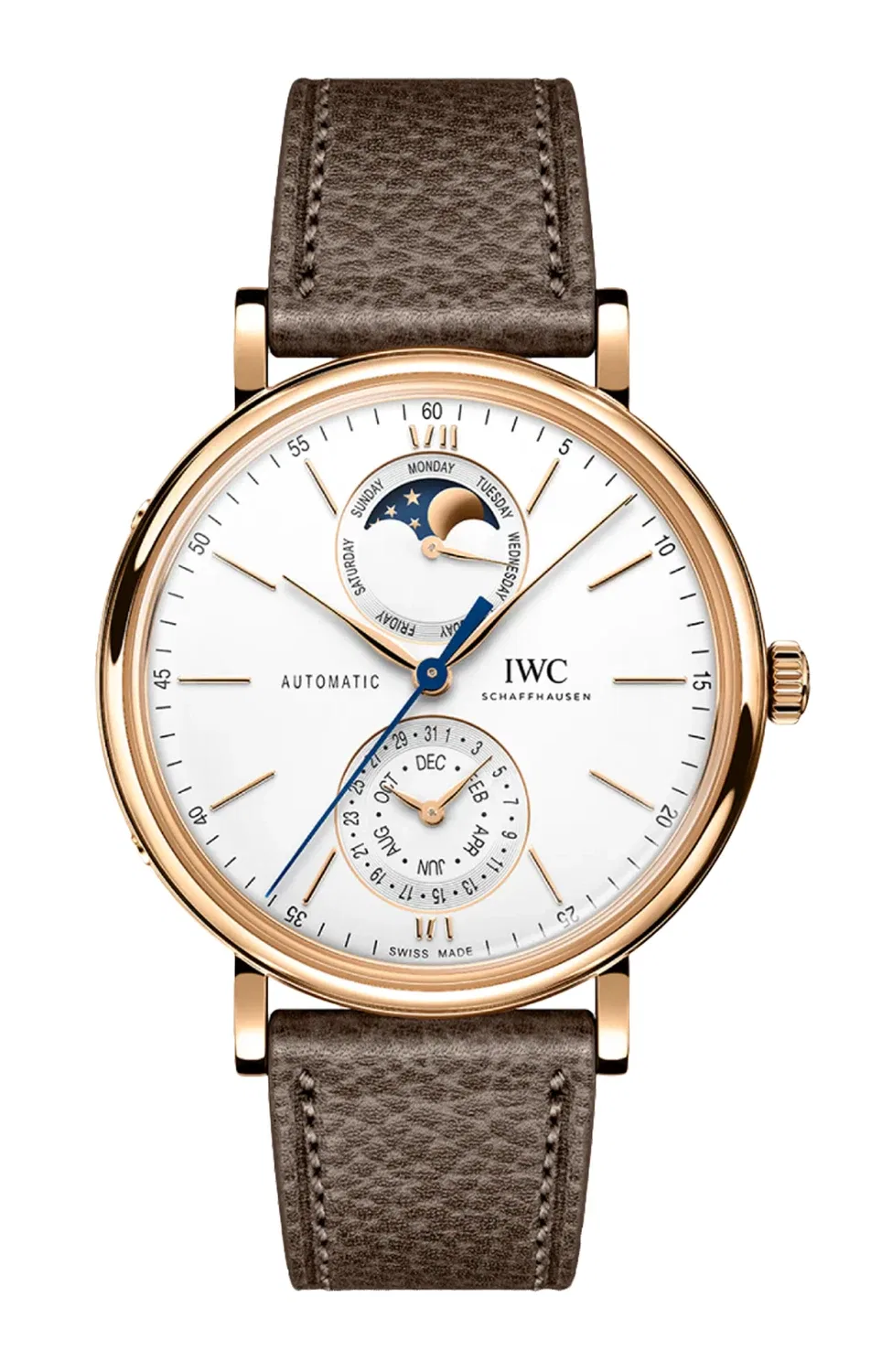Портфино с полным календарем - IW359002 IWC SCHAFFHAUSEN, золотой