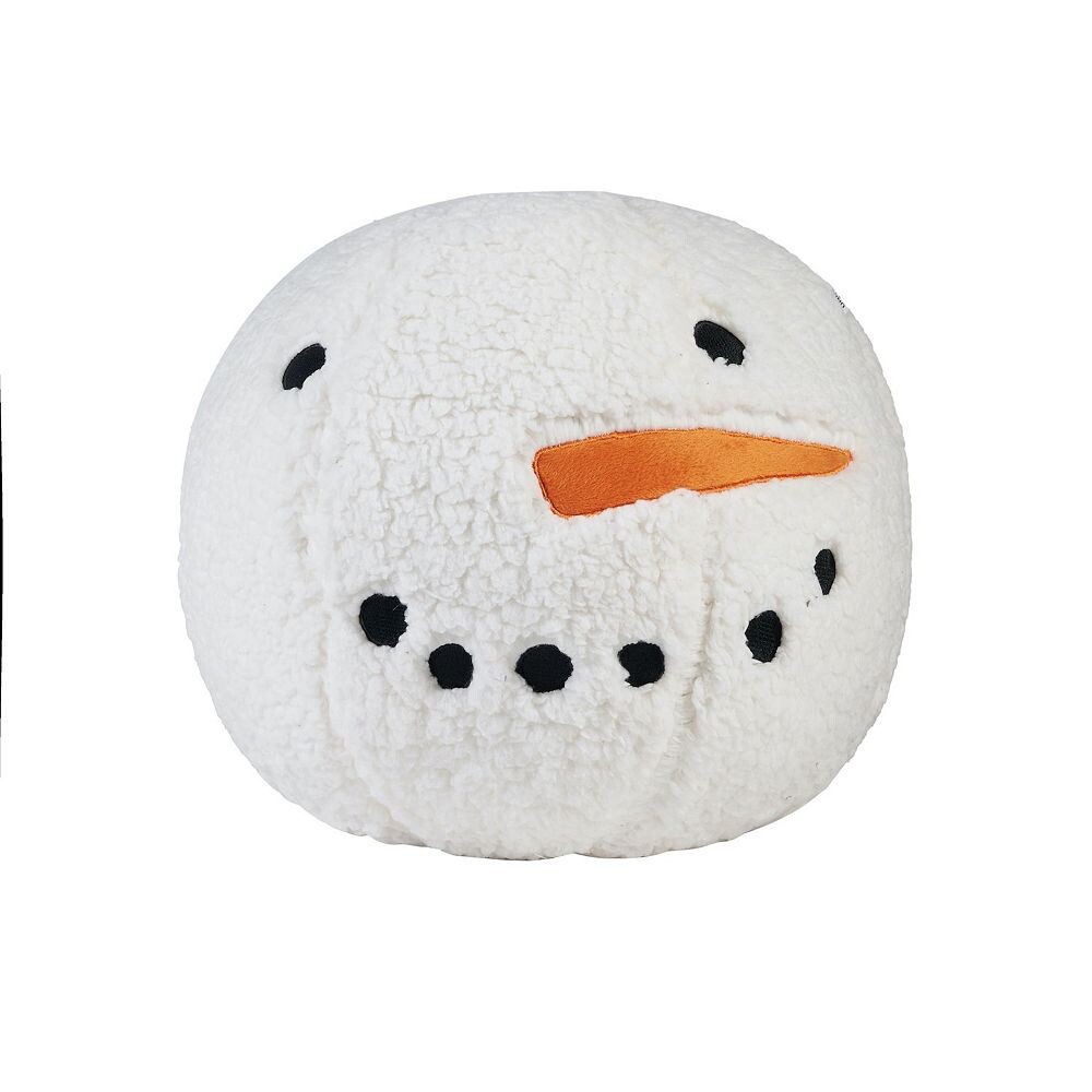 

Декоративная подушка Cuddl Duds Snowman Sphere из шерпы, цвет Ivory