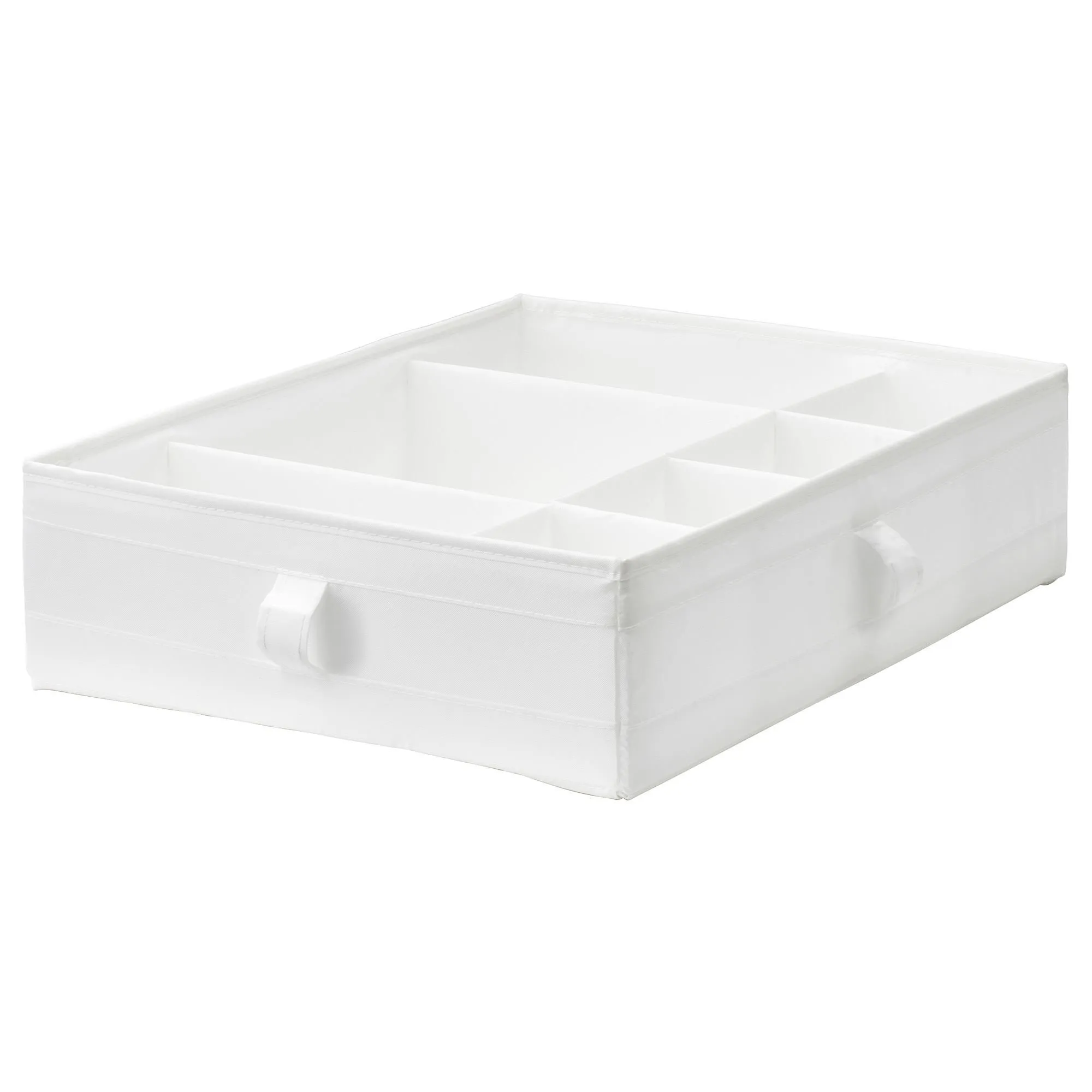 

Коробка с отделениями, белая, 44х34х11 см, SKUBB IKEA
