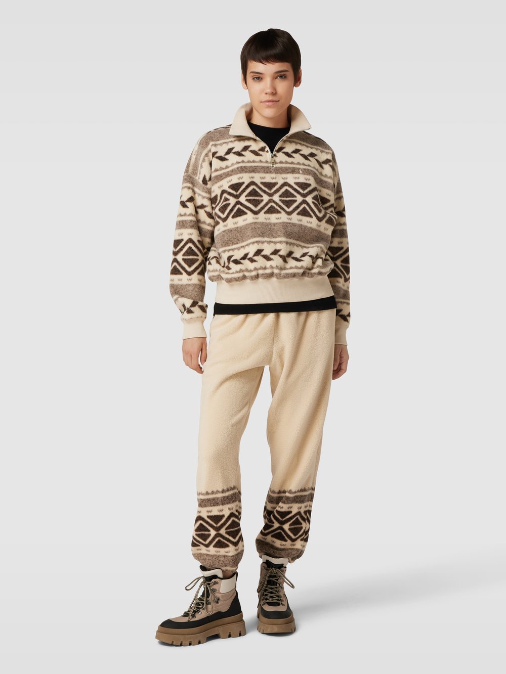 

Узорчатые брюки Polo Ralph Lauren, бежевый