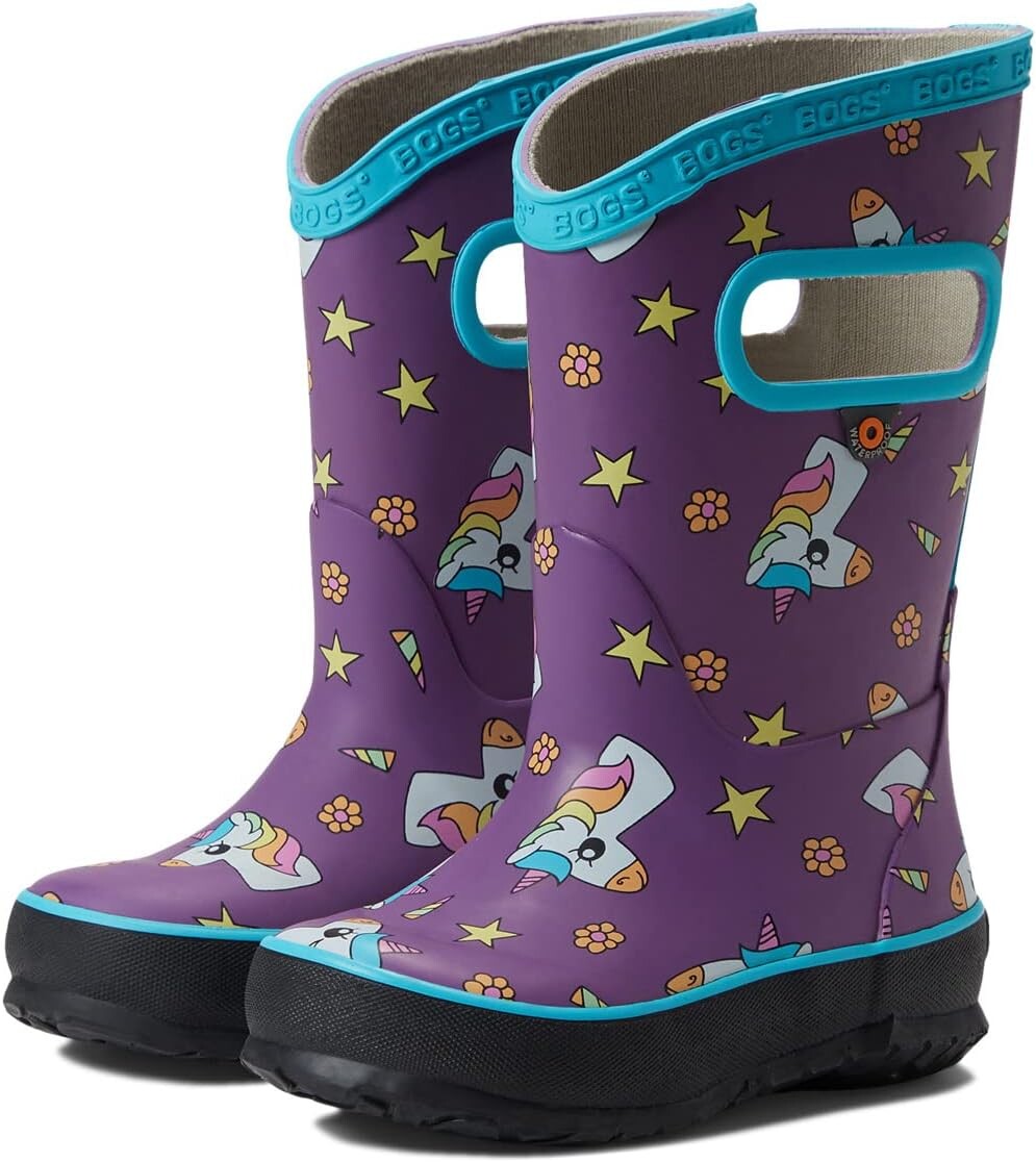 

Ботинки Bogs Kids Rain Boots Unicorns, цвет Purple Multi