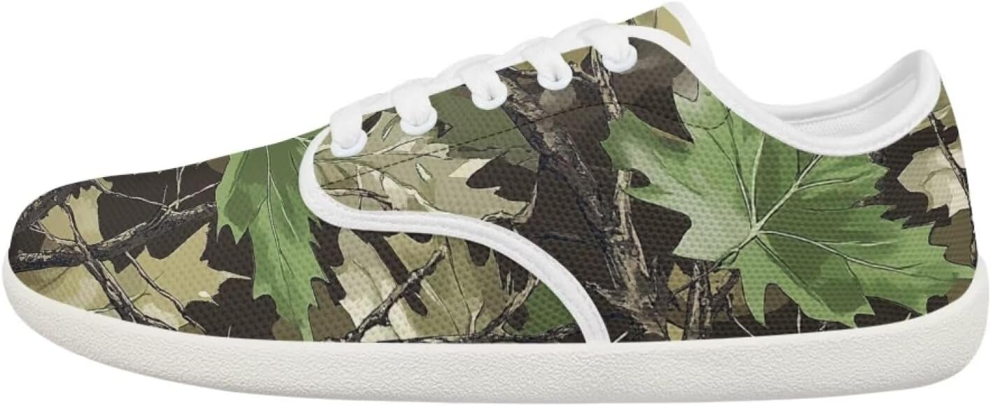 

Мужские минималистичные туфли-босоножки широкого размера с нулевым перепадом модные кеды на работу без шнурков Pointodoor, Camo Hunting