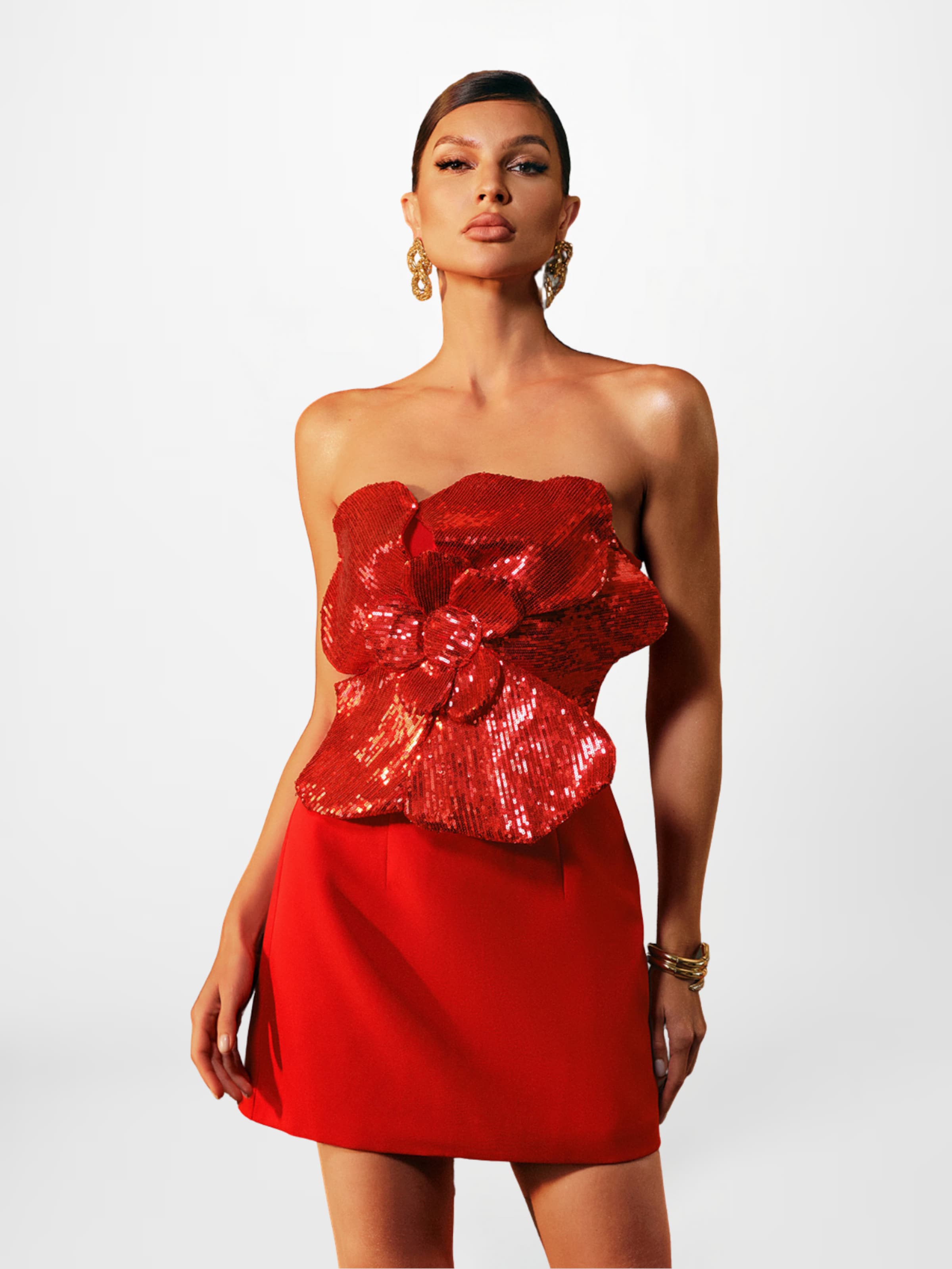 

Mew Mews Платье 'Manik' в красном цвете