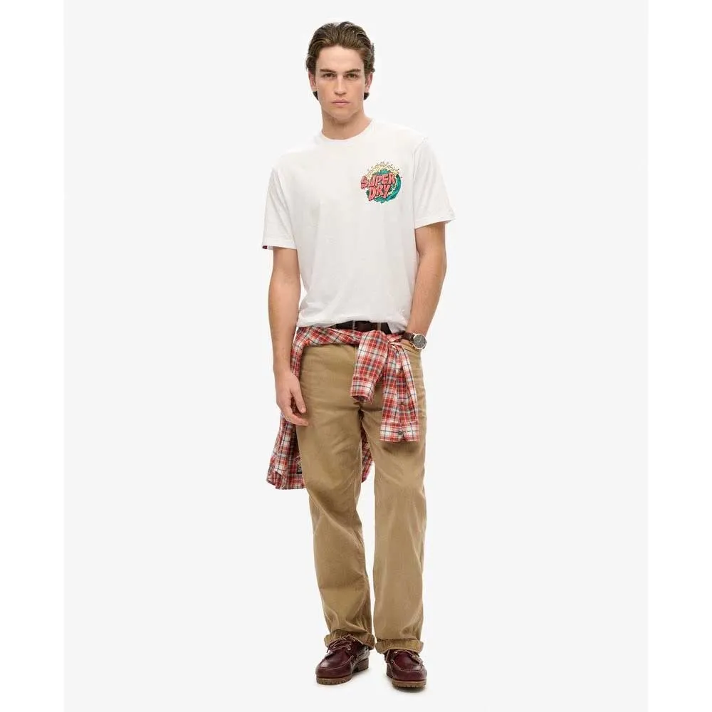 Футболка с коротким рукавом Superdry Outdoor Narrative Loose Fit, белый — фото 4