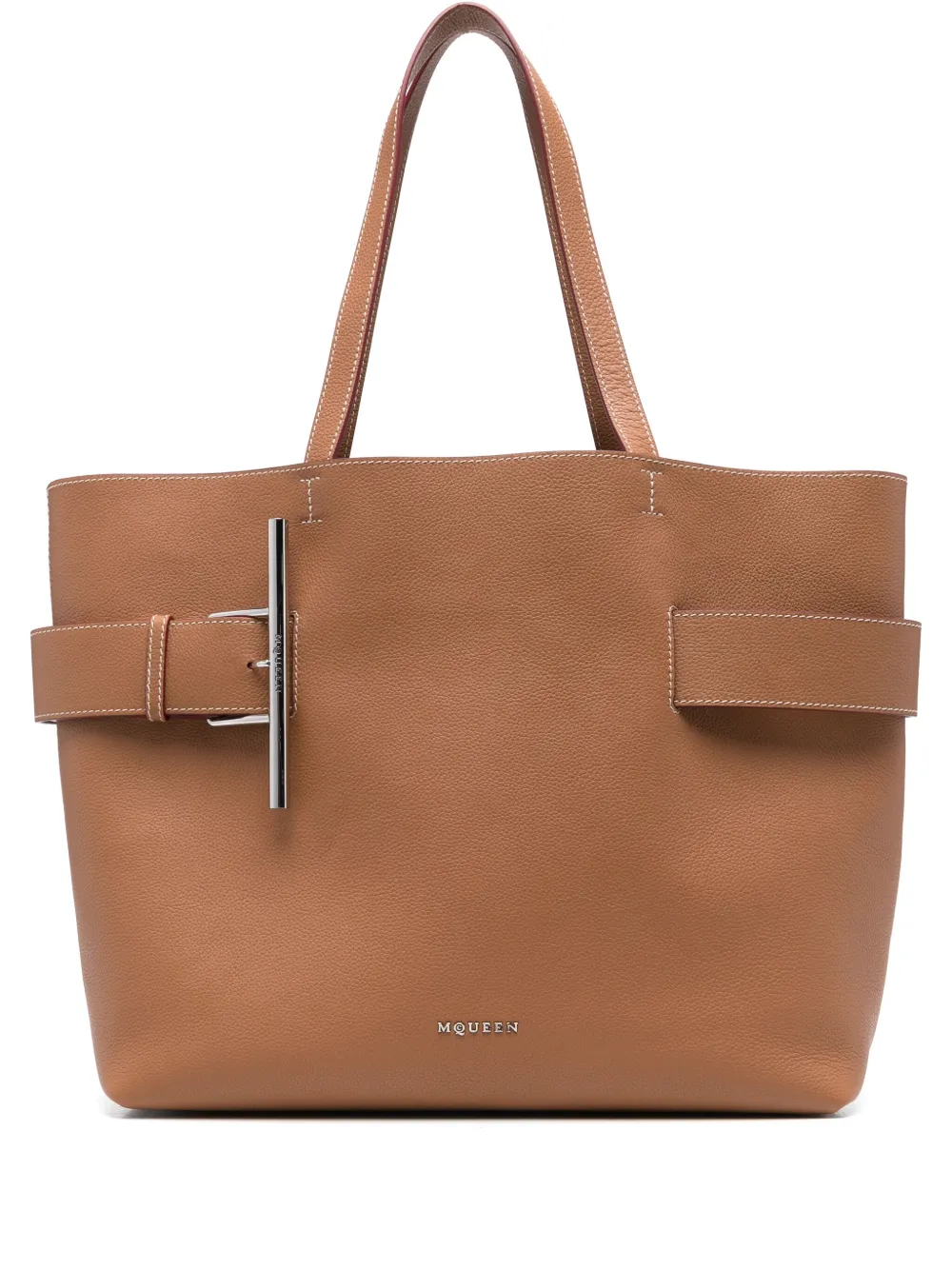 

Сумка-тоут T-Bar Sling Alexander McQueen, коричневый