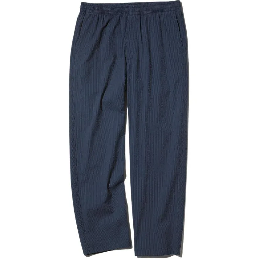 UNIQLO Брюки casual мужские navy blue умеренно прямого кроя