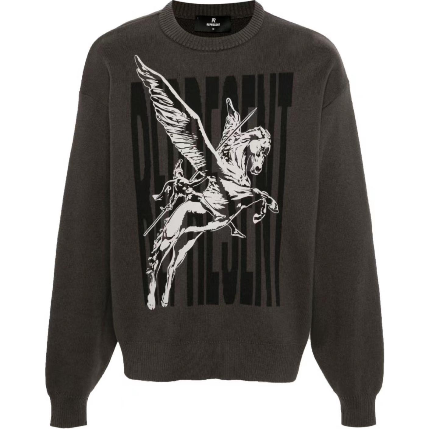 

Джемпер с принтом Spirits Mascot REPRESENT, светло-бежевый/черный