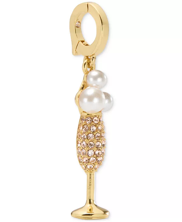 

Золотистый шарм-шампанское «один на миллион» Kate Spade New York, gold/cream