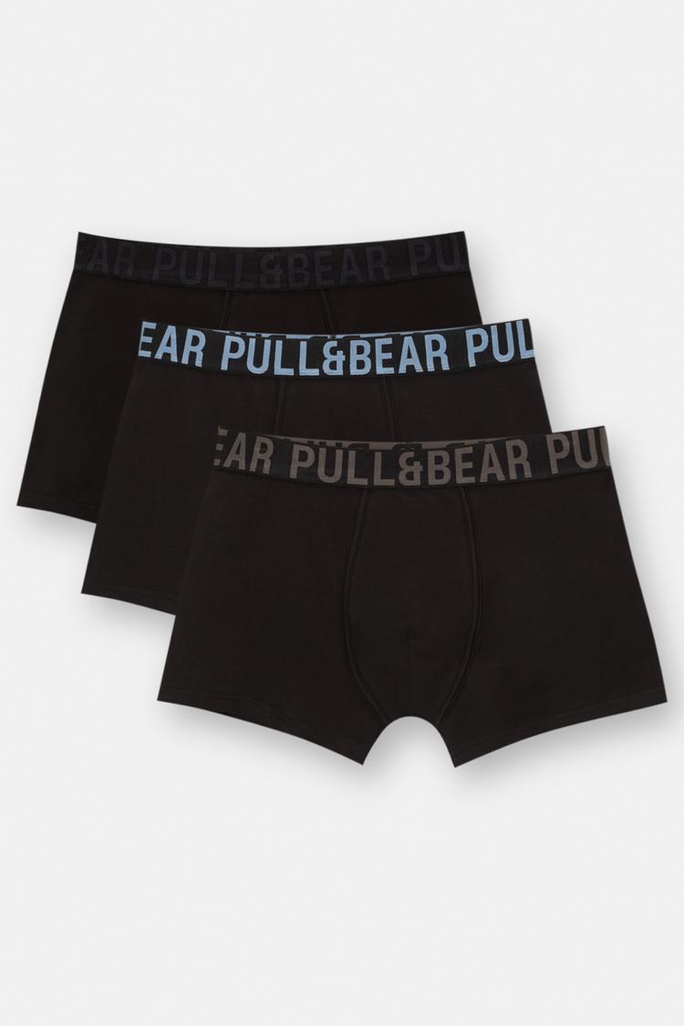 

Упаковка из 3 пар трусов-боксеров Pull And Bear, мультиколор