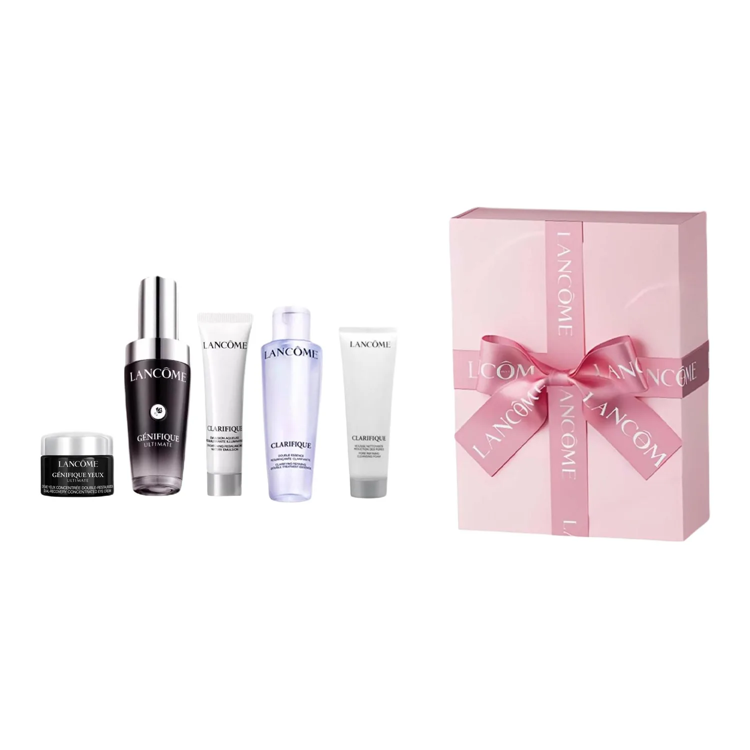 LANCOME Набор All Star Skincare Set Box, сыворотки Ultra Repair в маленькой черной бутылочке, увлажняющие и успокаивающие, Ultra-Slim Black Bottle Serums 50ml Box 5 — фото 2