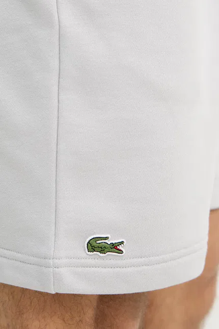 Шорты спортивные хлопковые Lacoste, серый — фото 4