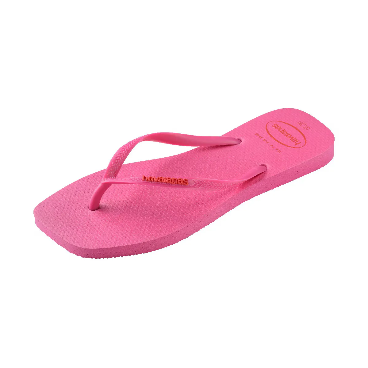 Женские сандалии Hav. Тонкий квадратный логотип Pop Up Pink Flux 412 Havaianas, фуксия — фото 4
