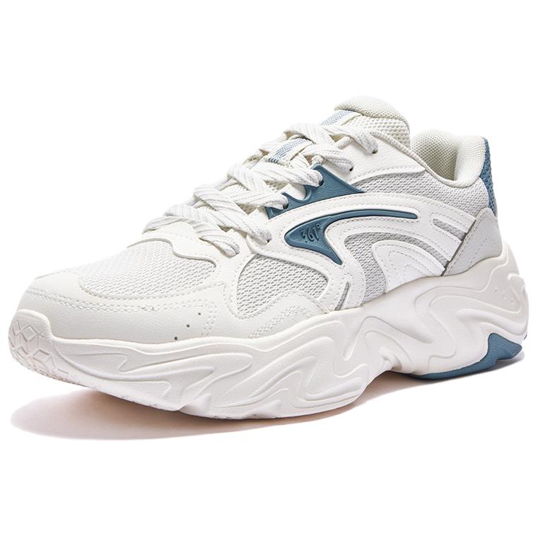 361° Slip Resistant Abrasion Resistant низкие массивные кроссовки Men's White Blue — фото 3