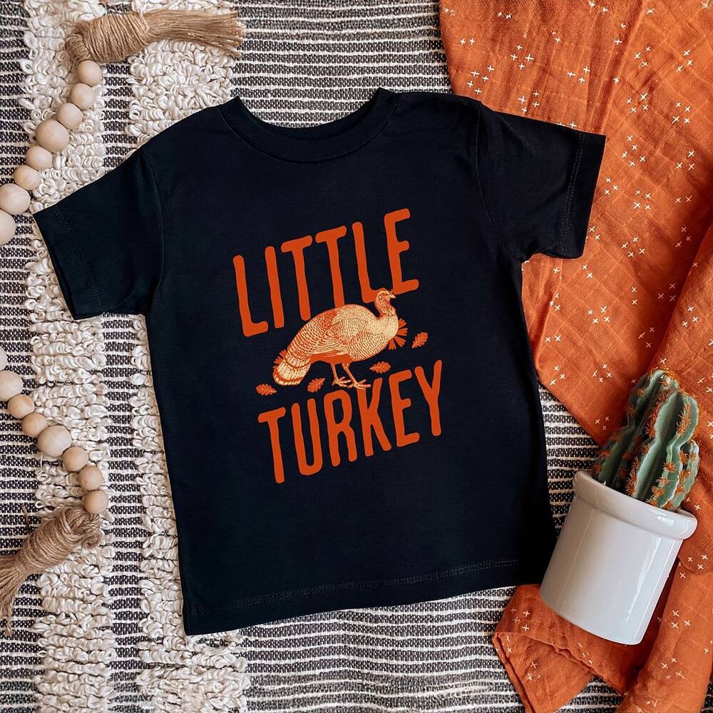 Оранжевая молодежная футболка с короткими рукавами Little Turkey The Juniper Shop, цвет Cream — фото 2