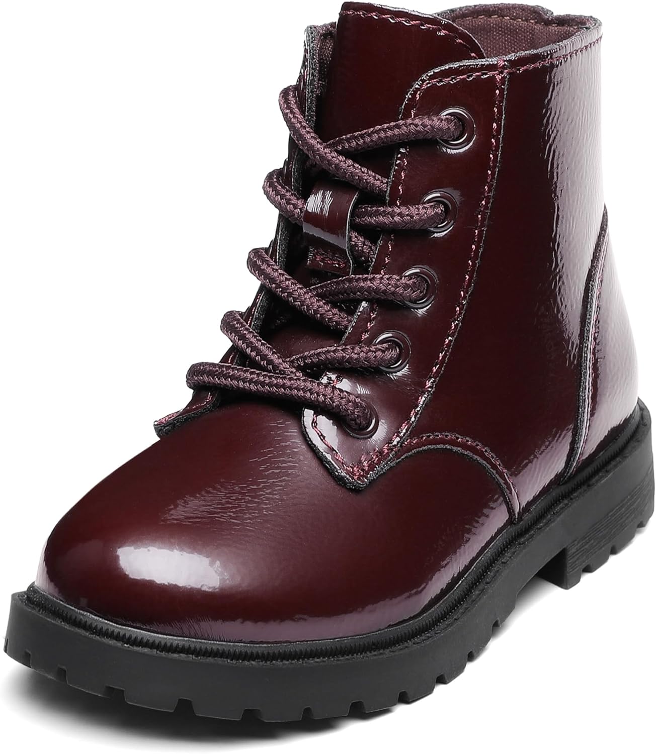 

Девочкам Ботинки с шнуровкой, водонепроницаемые, с боковой молнией, для малышей/детей младшего возраста/старших детей Berhood, Red