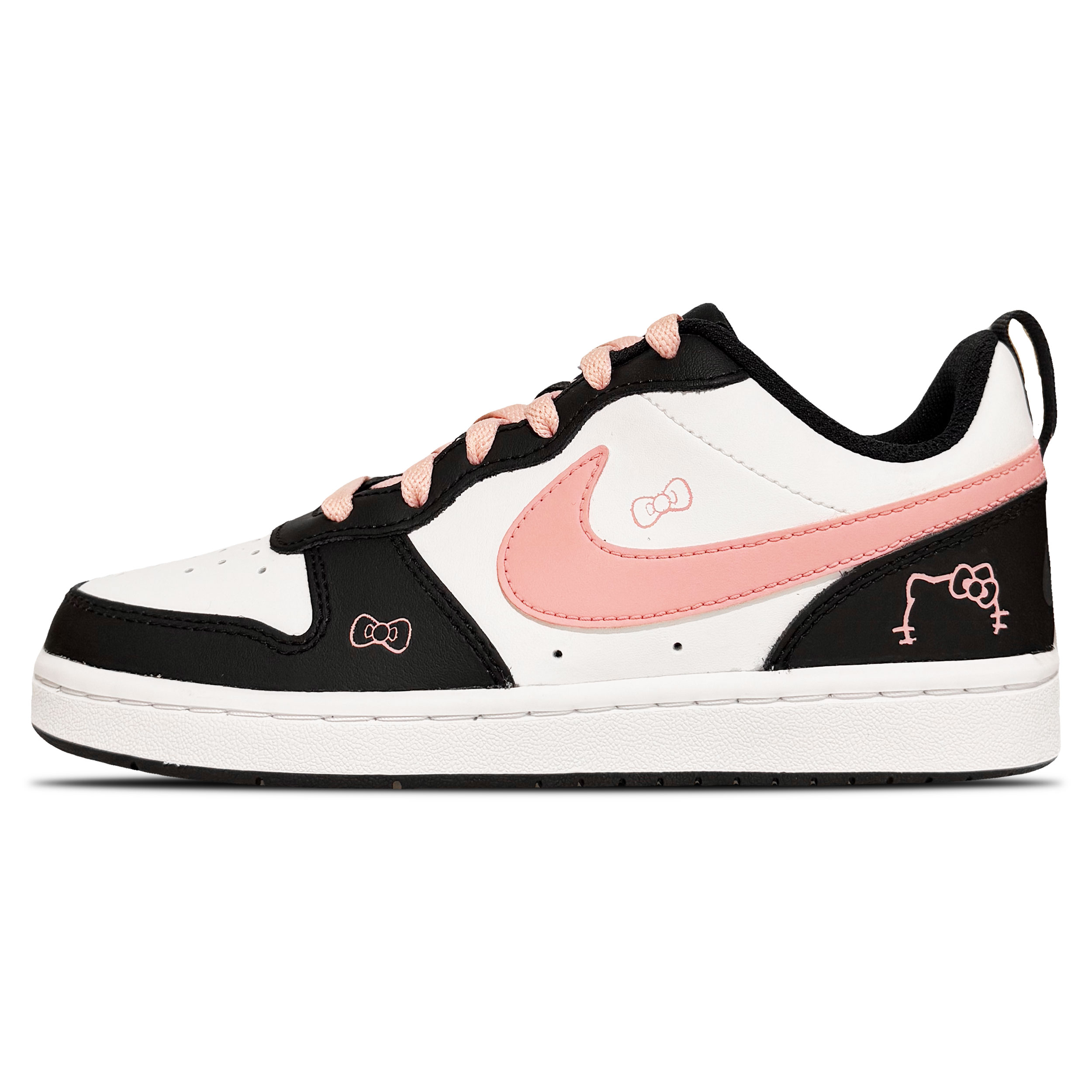 

Детские кроссовки для скейтбординга Court Borough Low 2, унисекс Nike, черный/розовый