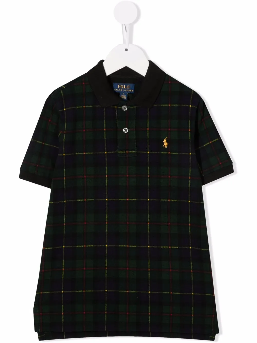 

Рубашка поло в клетку POLO RALPH LAUREN KIDS, зеленый