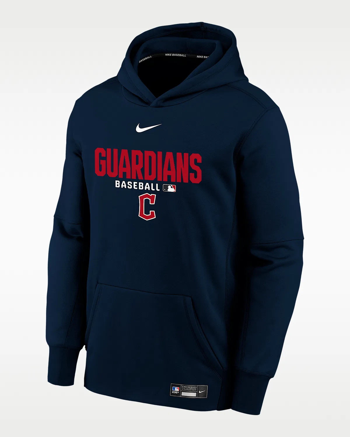 Детская Nike Therma-FIT MLB толстовка Cleveland Guardians Authentic Collection, Navy