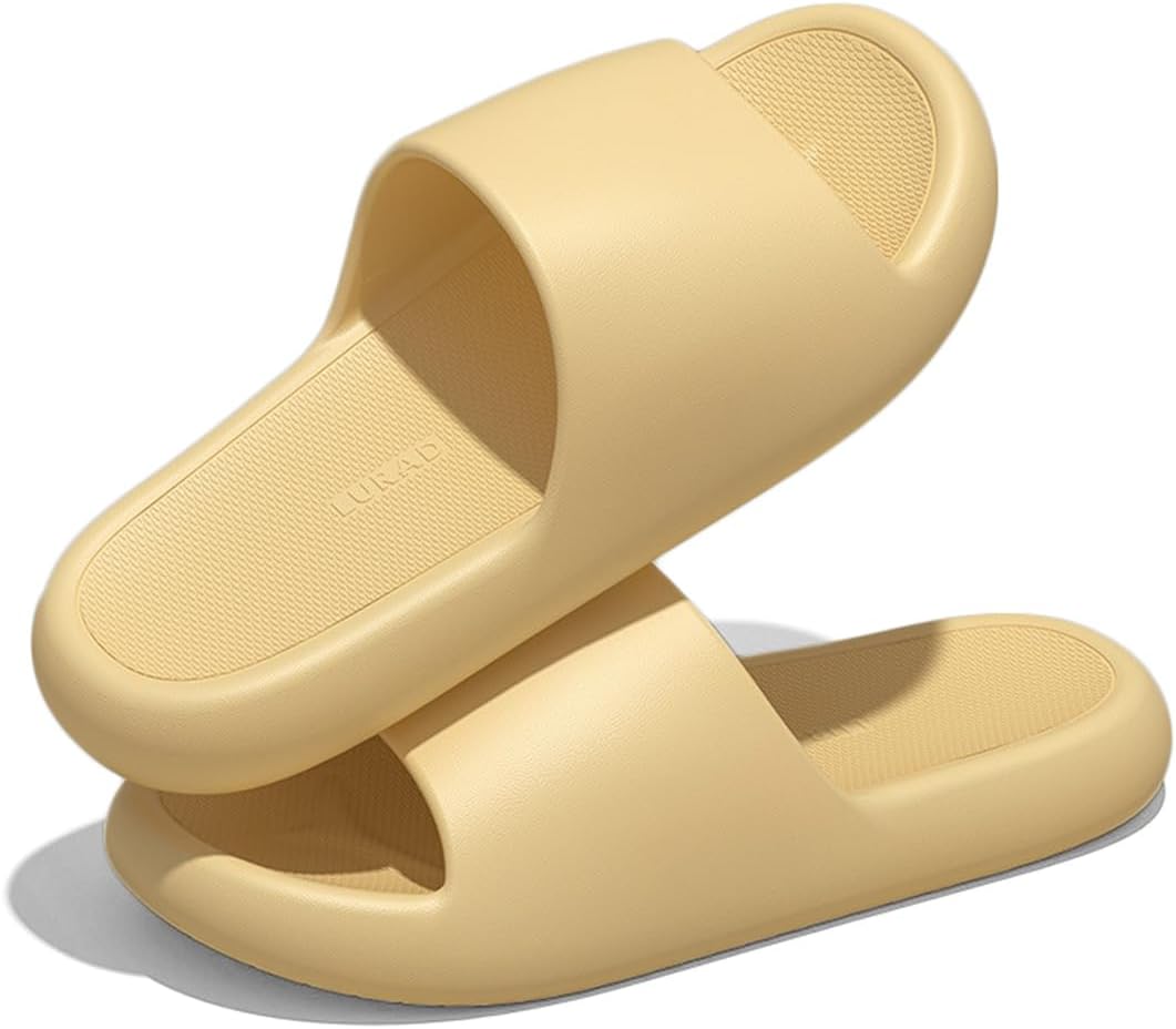 

Мужские и женские шлепанцы AUXDIQ для дома, быстросохнущие, для душа, у бассейна, пляжа и дома, желтый