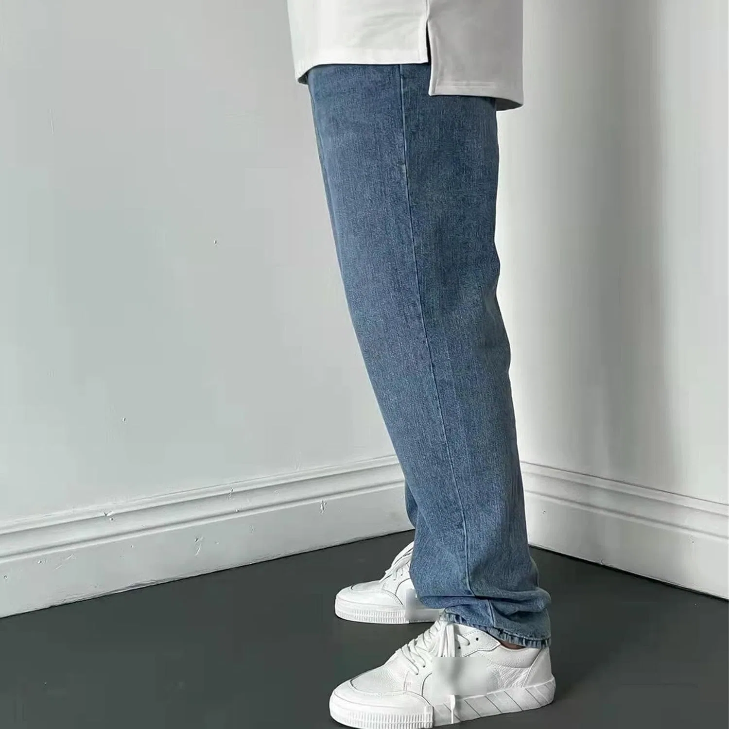 Джинсы, Slim Fit, Wathet — фото 2