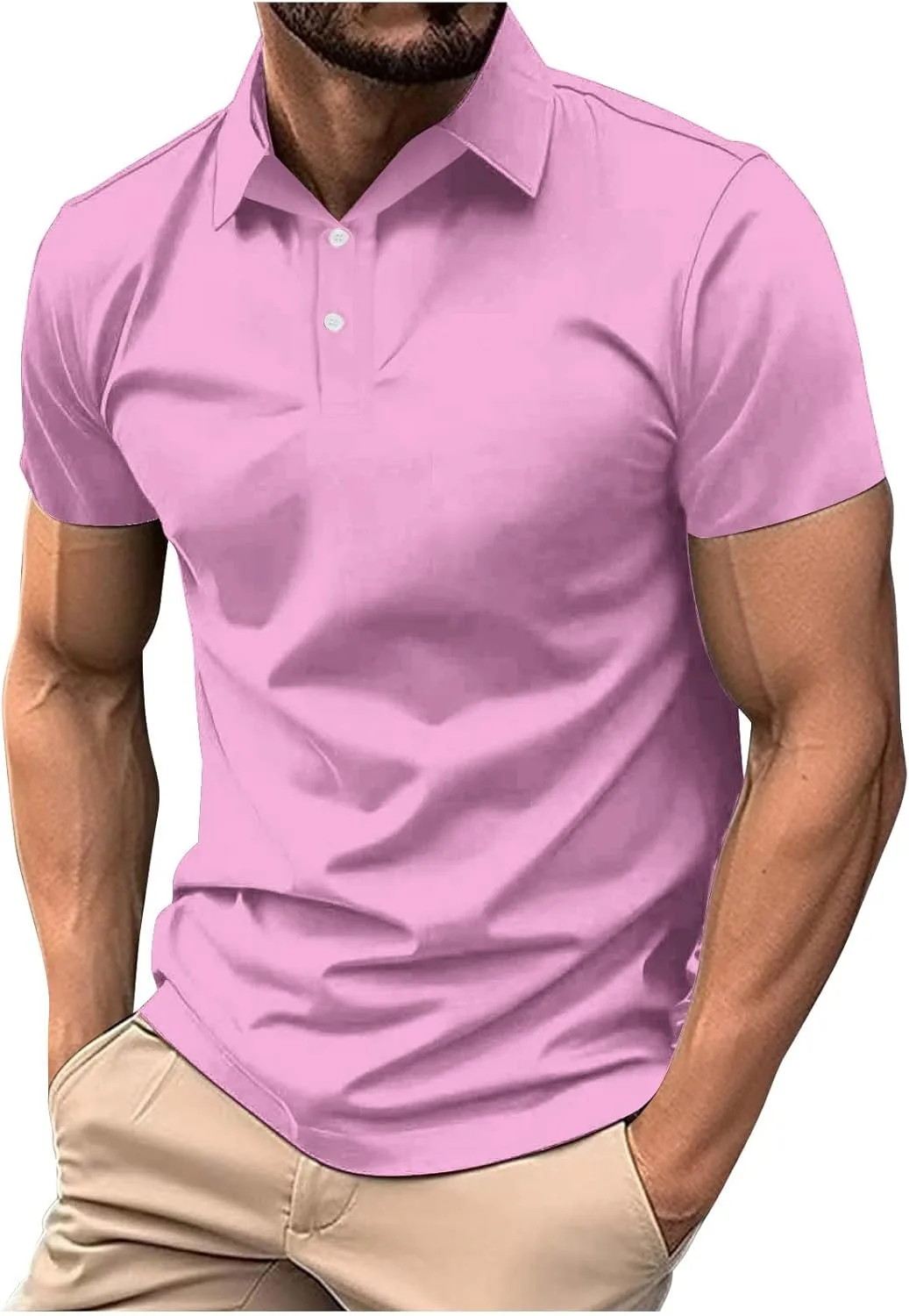 

Классическая поло для мужчин Casual Premium с коротким рукавом