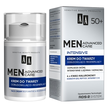 

Крем для лица Men Advanced Care Intensive 50+ восстанавливающий и регенерирующий 50 мл Aa