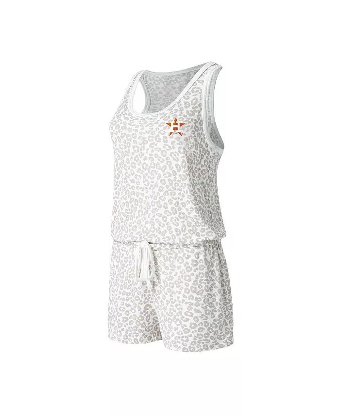 

Женский кремовый трикотажный комбинезон Houston Astros Montana Hacci Concepts Sport