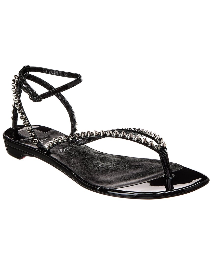 

Christian Louboutin Лакированные сандалии So Me Tonguette, черный