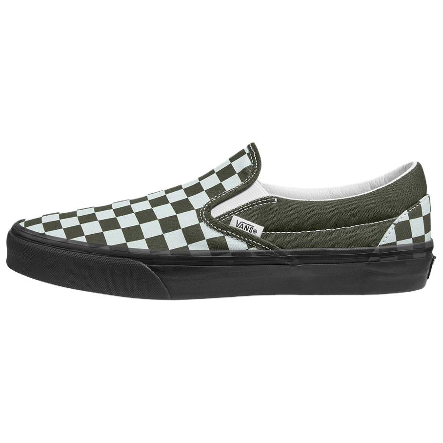 

Vans Классические износостойкие низкие скейтбордические кроссовки с застежкой-молнией, мужские, зеленые, белые