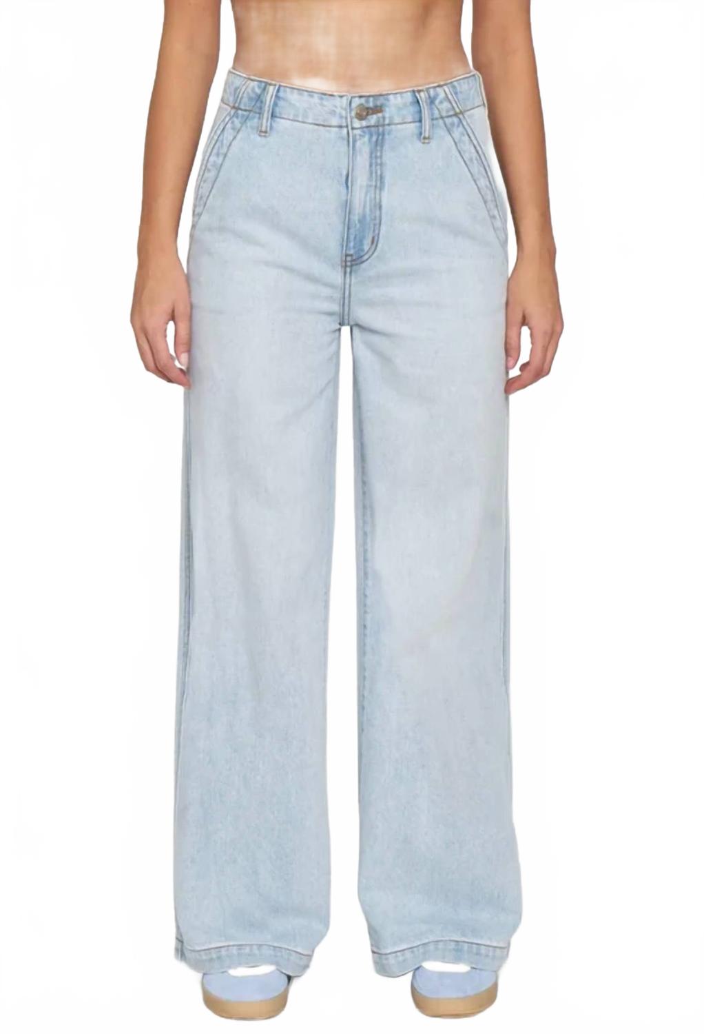 

Джинсы-палаццо с высокой талией Kickback в стиле «детский лепесток» DAZE, baby talk