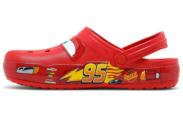 Сандалии cars x classic clog 'lightning mcqueen' Crocs, красный — фото 2
