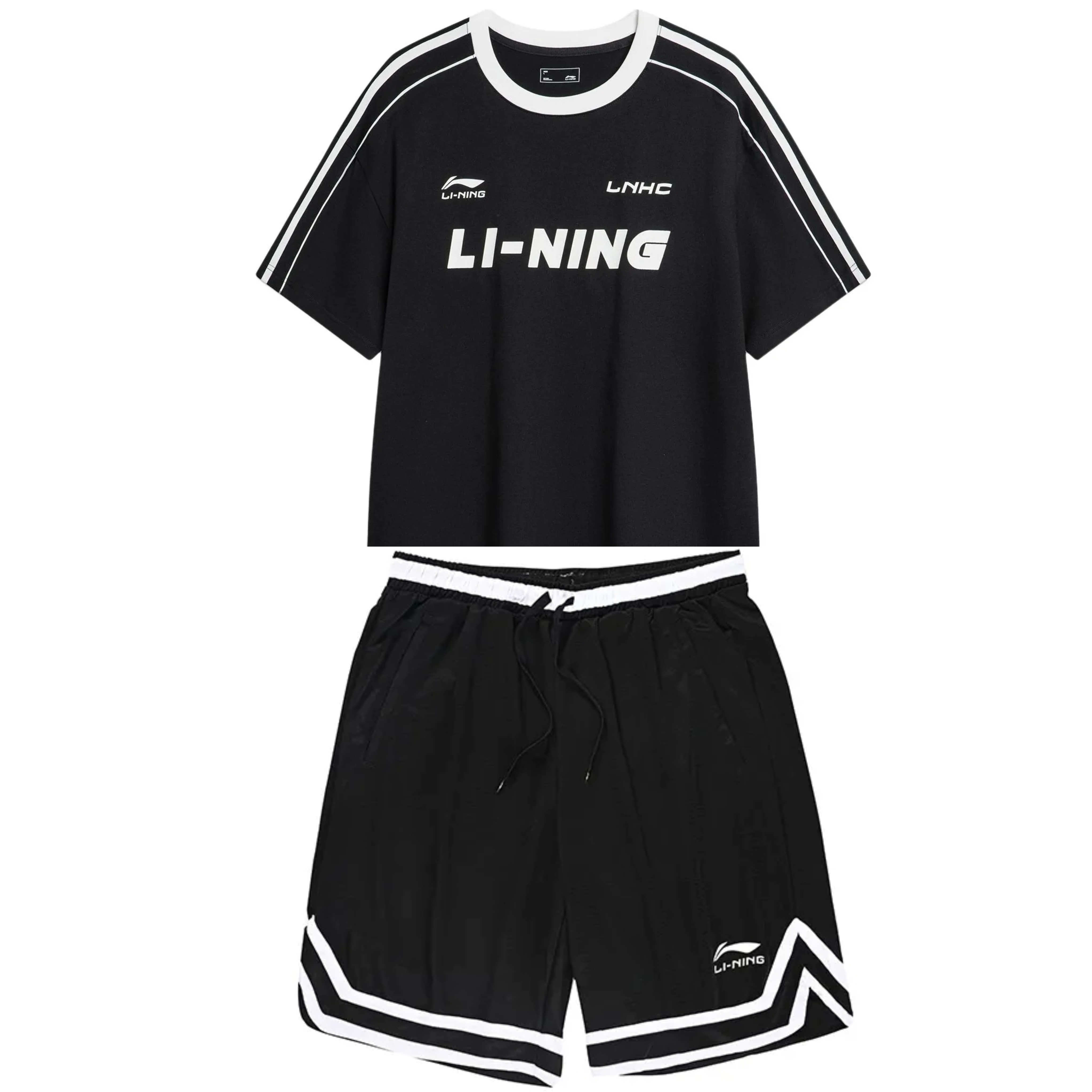 

Мужская повседневная спортивная одежда LiNing, черная