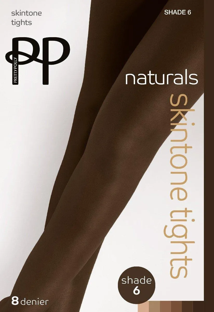 

Колготки 8 ден телесного цвета Naturals – темно-коричневые Pretty Polly, нюд